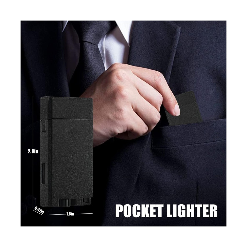 Butane Lighter with Keyhole, 2 Pack Double Jet Flame Torch Lighter ... Fast Ship