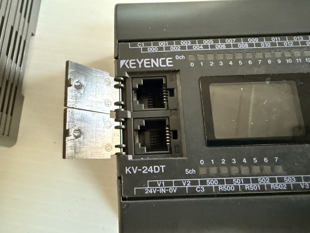 Keyence KV24DT PLC 24-Point Programmable Controller Module w/ 24V Power Supply