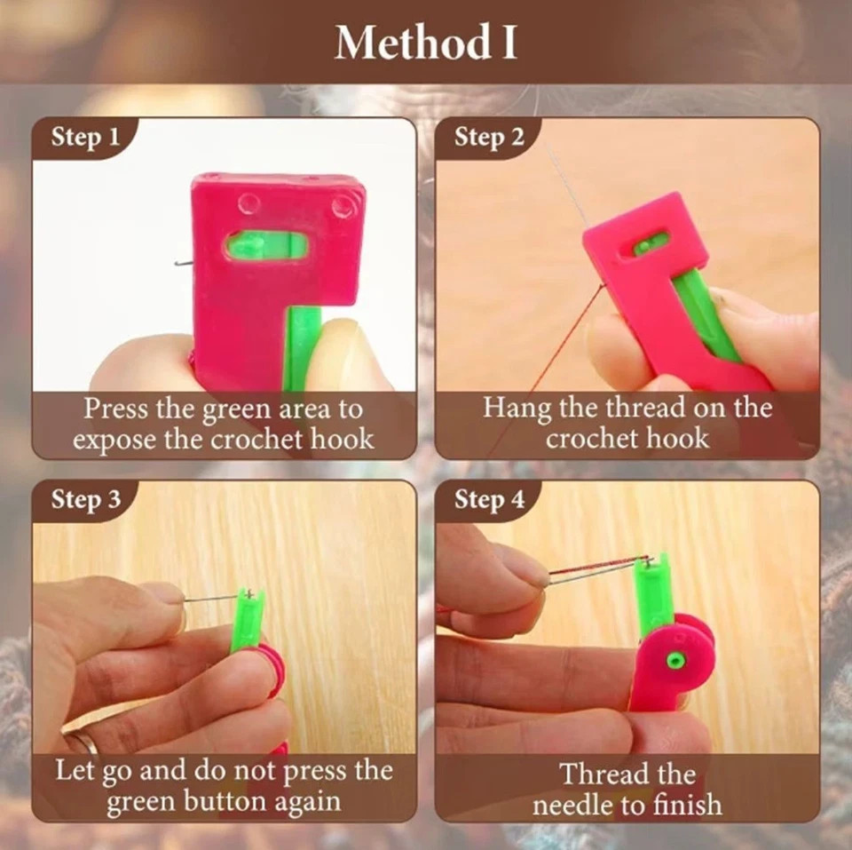 10-Pack Automatic Needle Threaders Easy Thread Guide Tool for Elderly Sewing