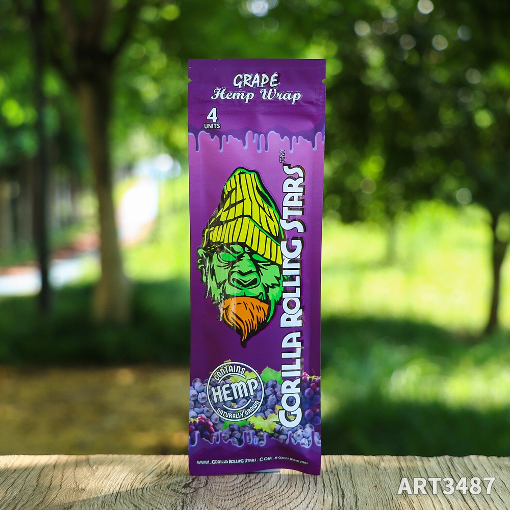 (15 packs/box) Grape Flavored Cigar Rolling Papers 110mm Large Cigar Rollers