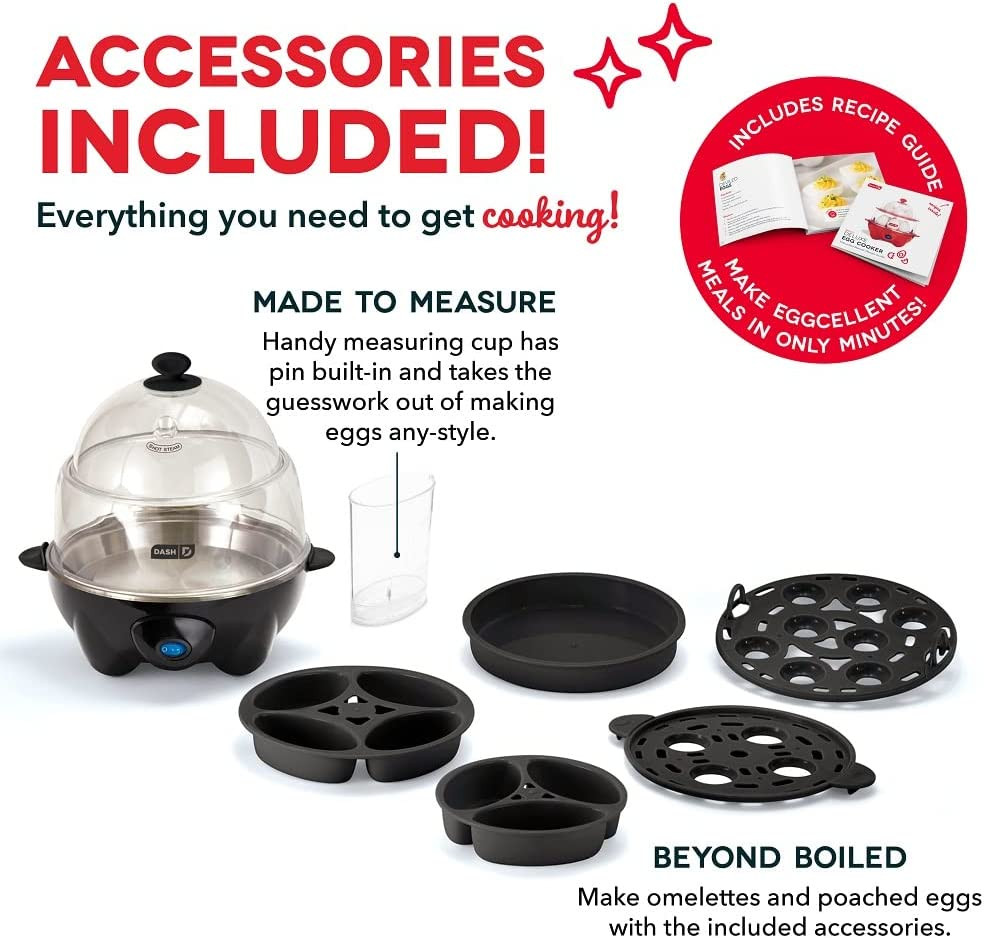 Deluxe Rapid Egg Cooker for Hard Boiled Eggs