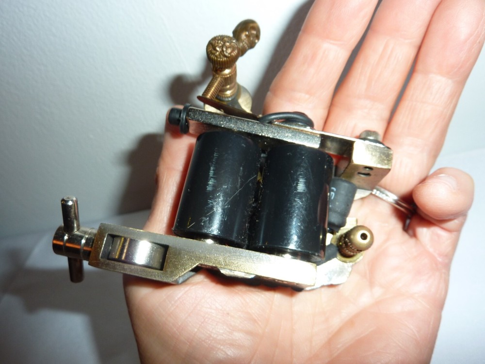 Devil Demon Tattoo Ink Painter Machine Accessory Metal Goth Skull Untested