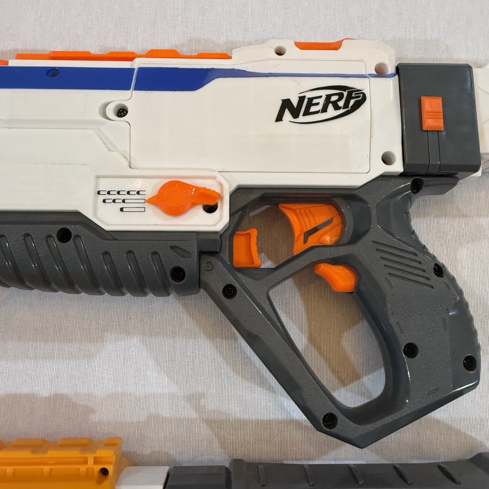 Nerf N-Strike Motorized Modulus Regulator & MK II w/ Attachments Tested/working