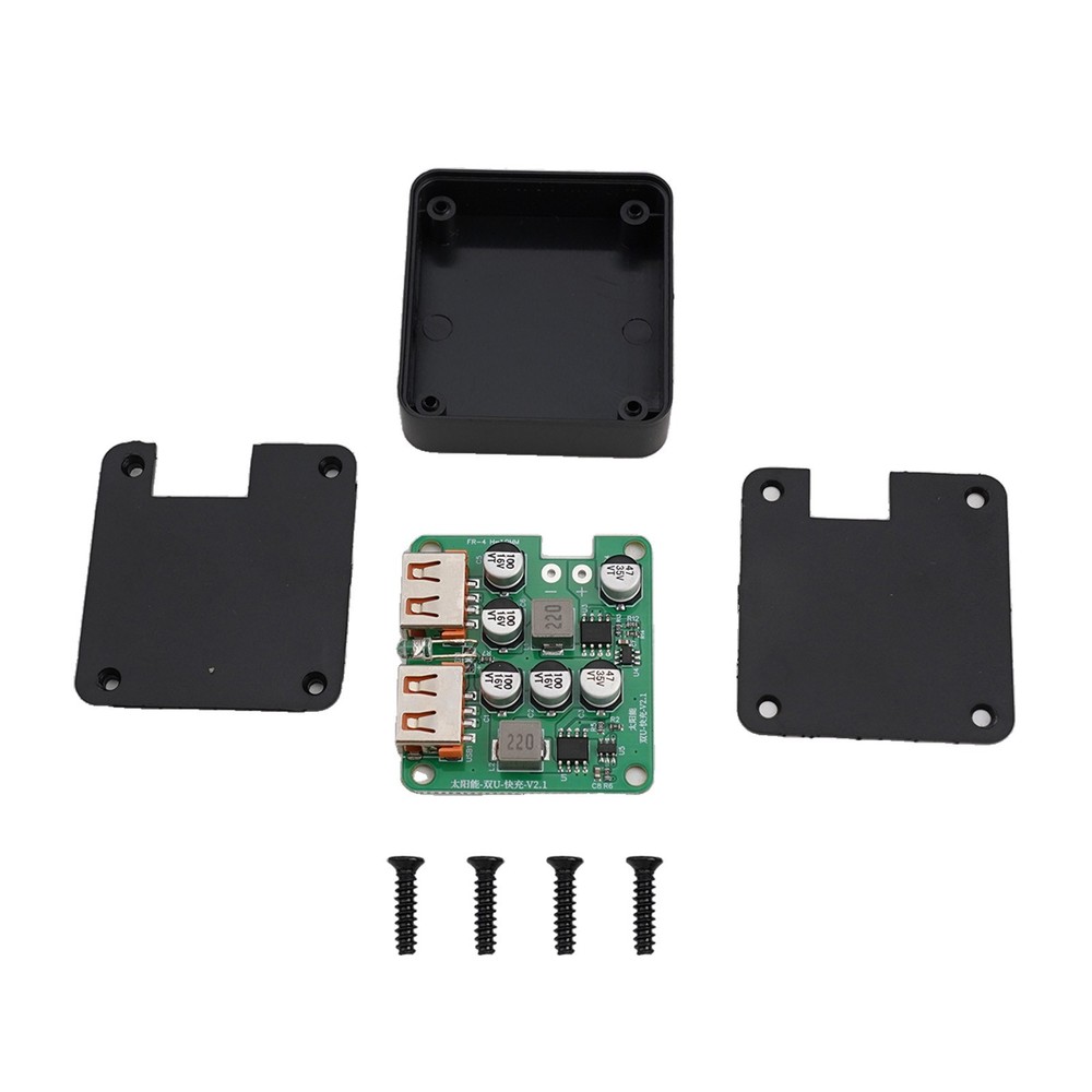 Dual USB Ports on a Compact Design Efficient 3A Solar Panel Voltage Regulator