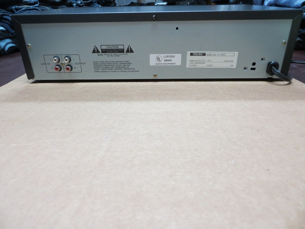 TEAC W-460C STEREO DOUBLE/DUBBING CASSETTE DECK