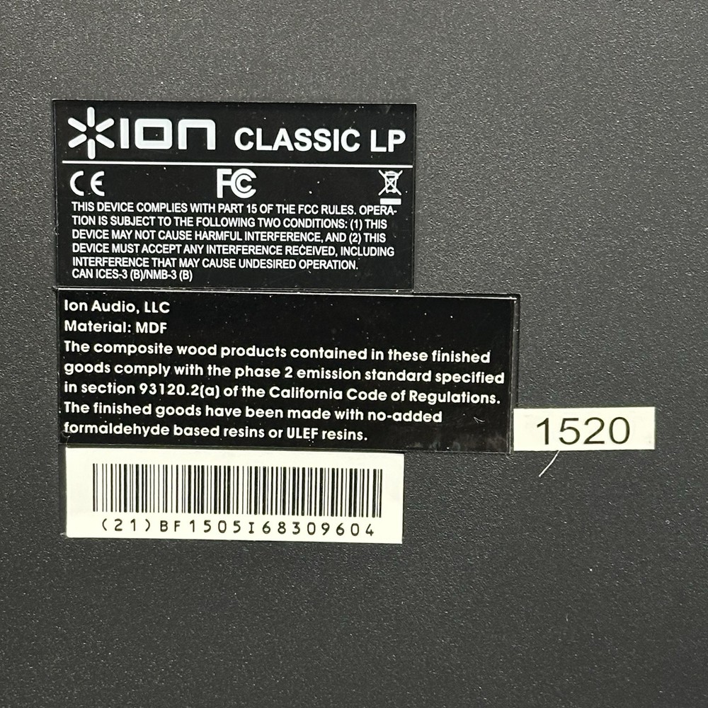 ION Classic LP Mac & PC USB Conversion Turntable Digital Music Record Player