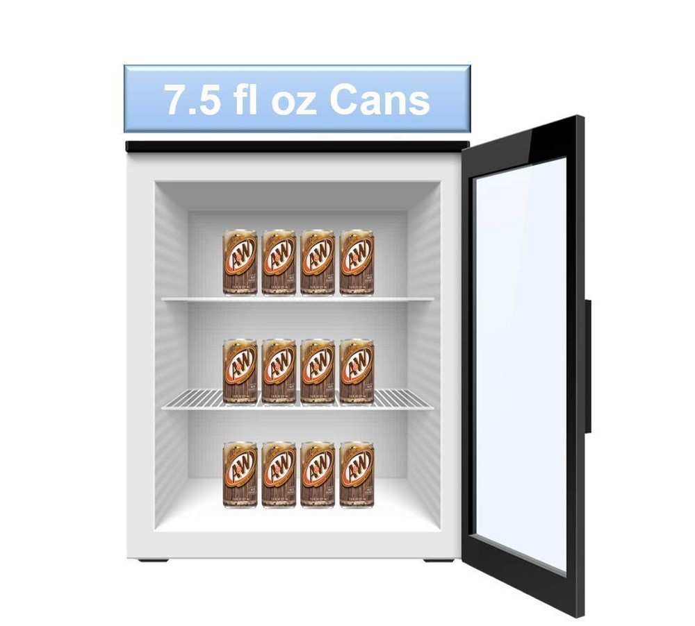 Root Beer Mini Soda Cans, 7.5 oz Soft Drinks Bulk Snacks Pack, Small