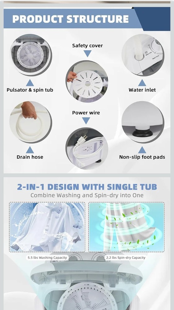 3 In 1 Portable Washer