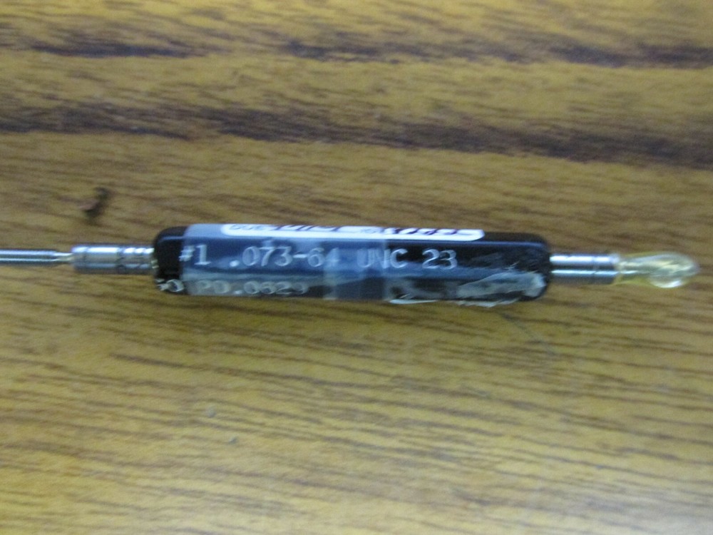 Go No Go Thread Plug Gage Set #1 .073-64 UNC-2B