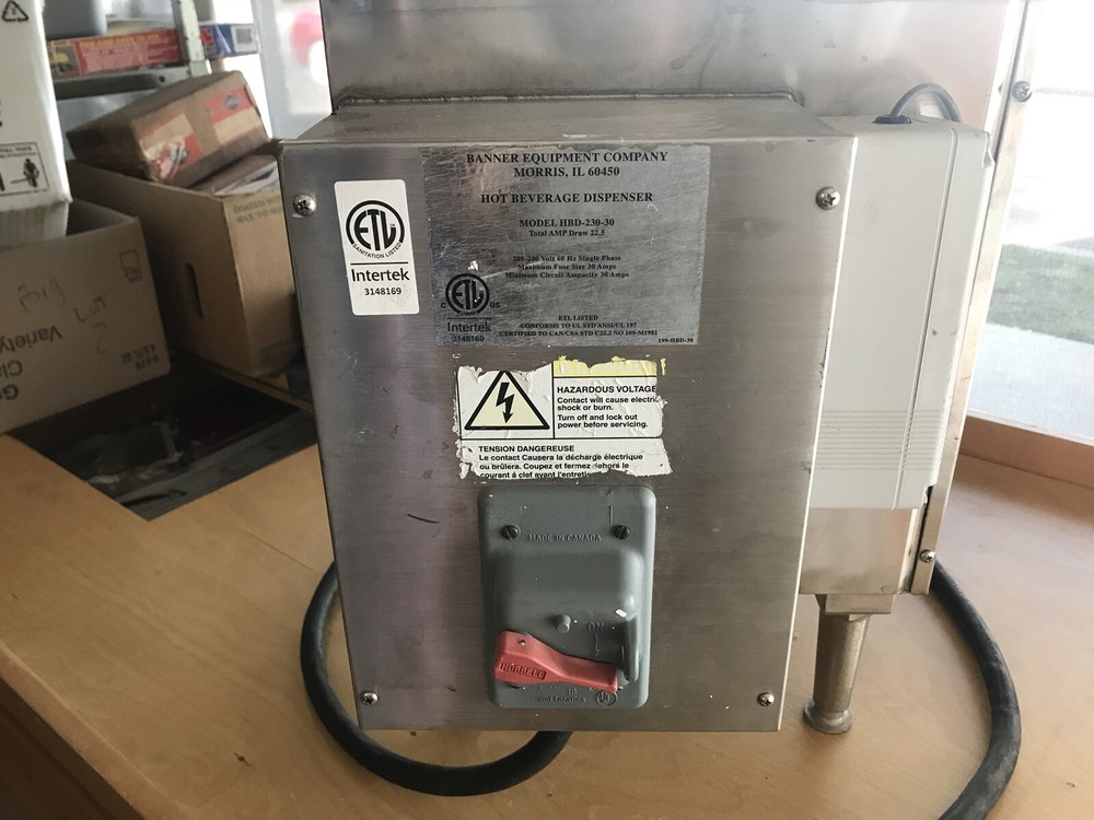 Intertek Hot Beverage Dispenser