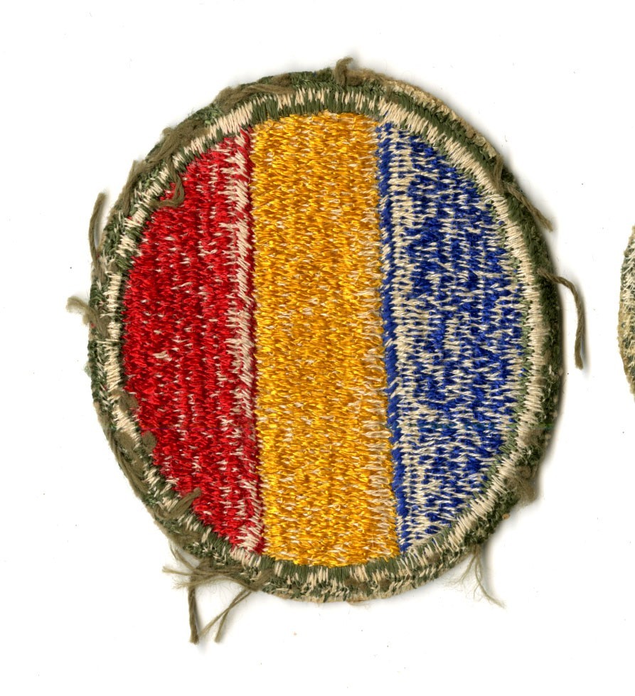 Replacement and Schools Command White Back Patch WWII Original