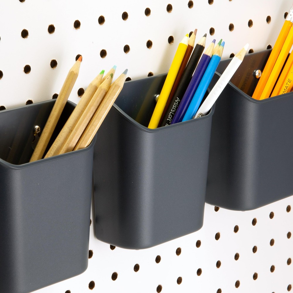 Cup Organizer 3 Pack Pegboard/Slatwall Organizer for Office Classroom Workben...