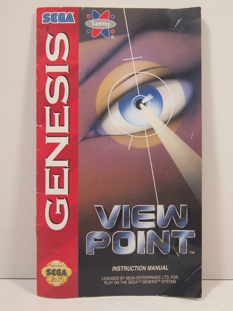Viewpoint (SEGA Genesis) Authentic MANUAL ONLY