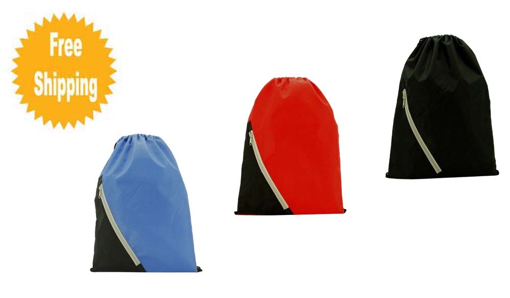 Considerate Zippered Cinch Backpack/ Lightweight Backpack/ Kids Backpack