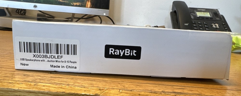 RayBit USB Conference Room Speakerphone with Dual USB Outputs Omnidirectional