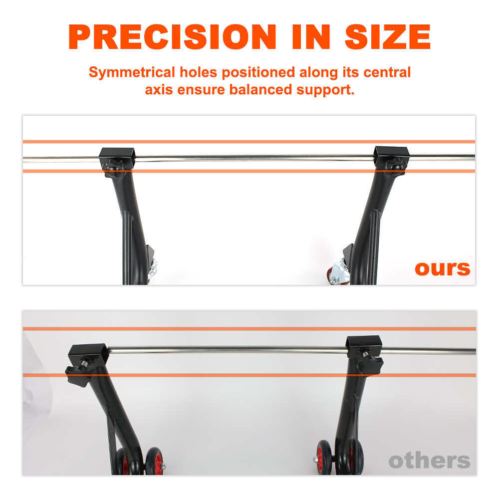 Steel Universal Motorcycle Mobile Lift Frame Bracket Support Stand Black