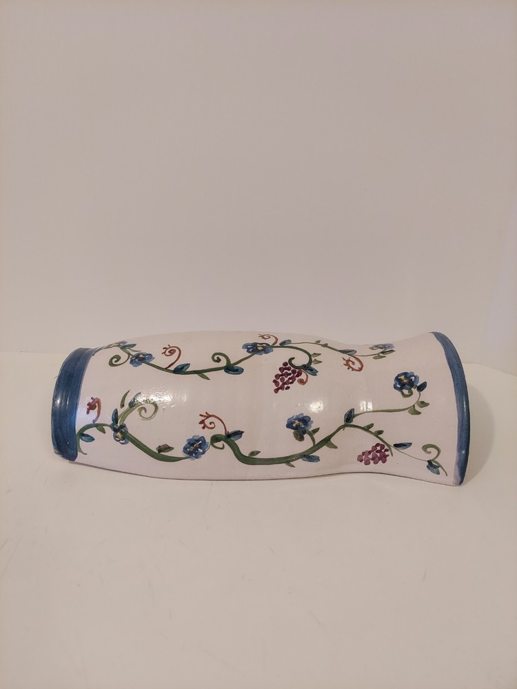 Handmade Ceramic Wall Pocket Slab Built Planter Signed