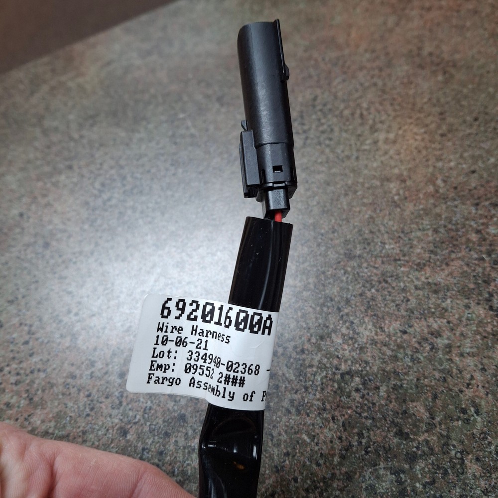 OEM Genuine Harley-Davidson Auxiliary Accessory Wire Harness 69201600A