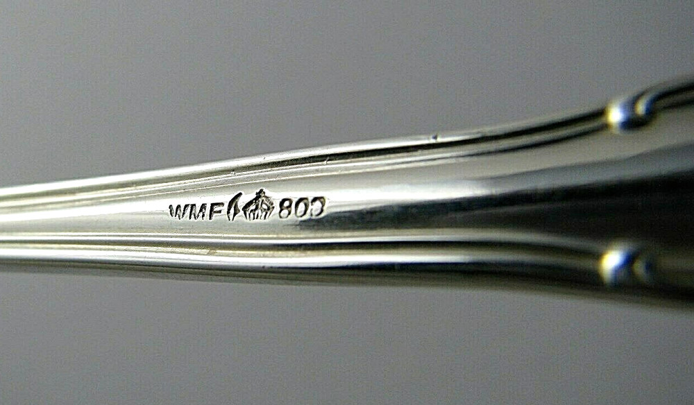 BAROCK WMF SILVER SARDINE FORK BALTIC SPRAT FORK STRAINER 800Silver Germany 1900