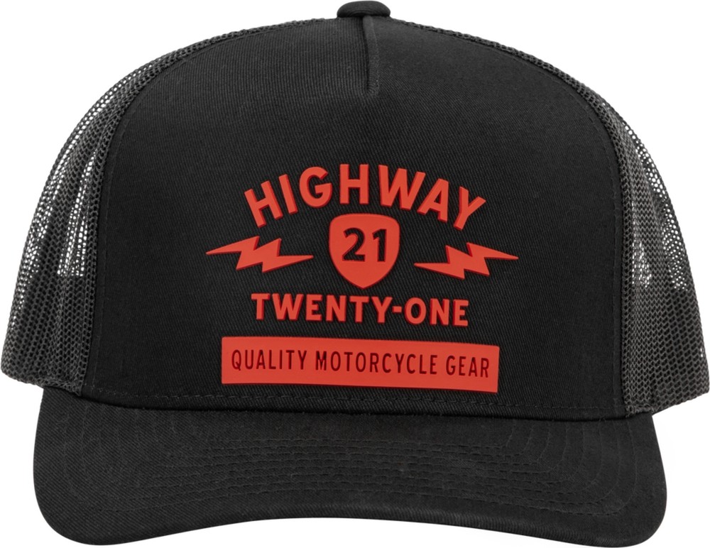 Highway 21 Spark Snapback Hat Black/Red