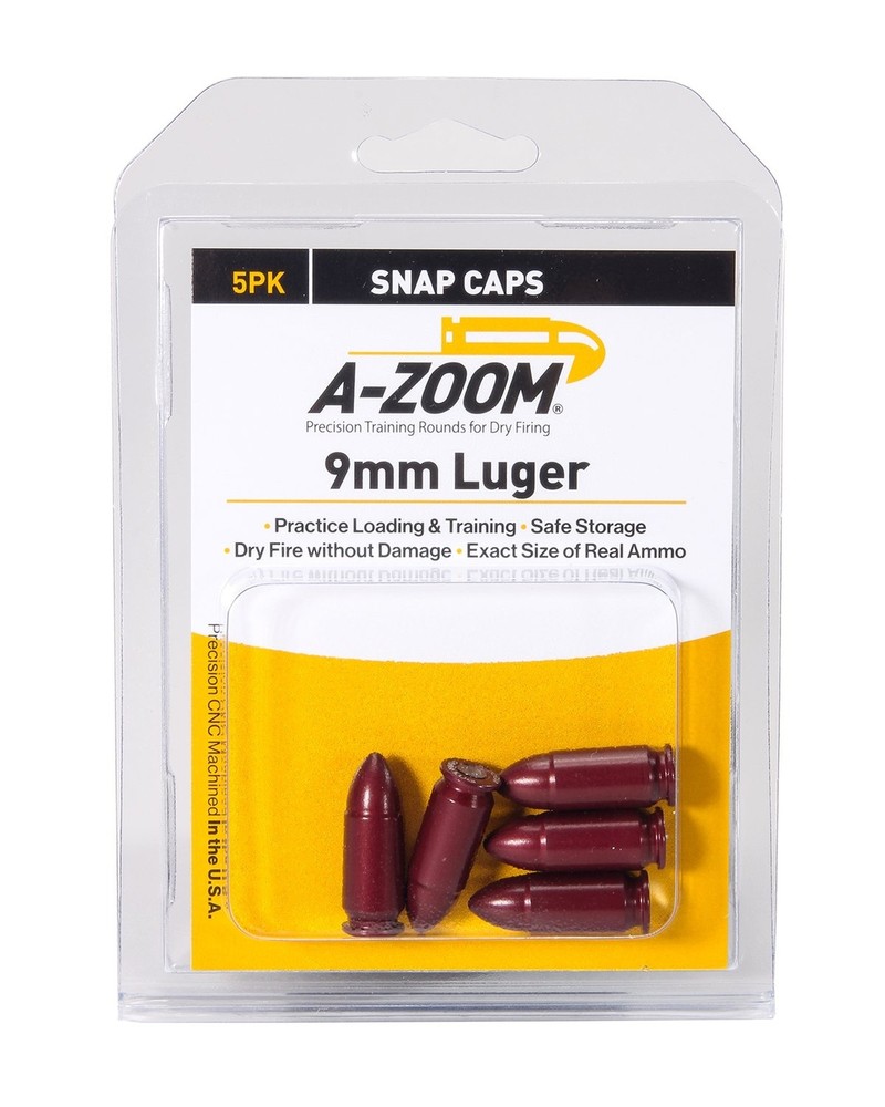 A-Zoom 15116 9mm Luger Precision Snap Cap 5 Pack