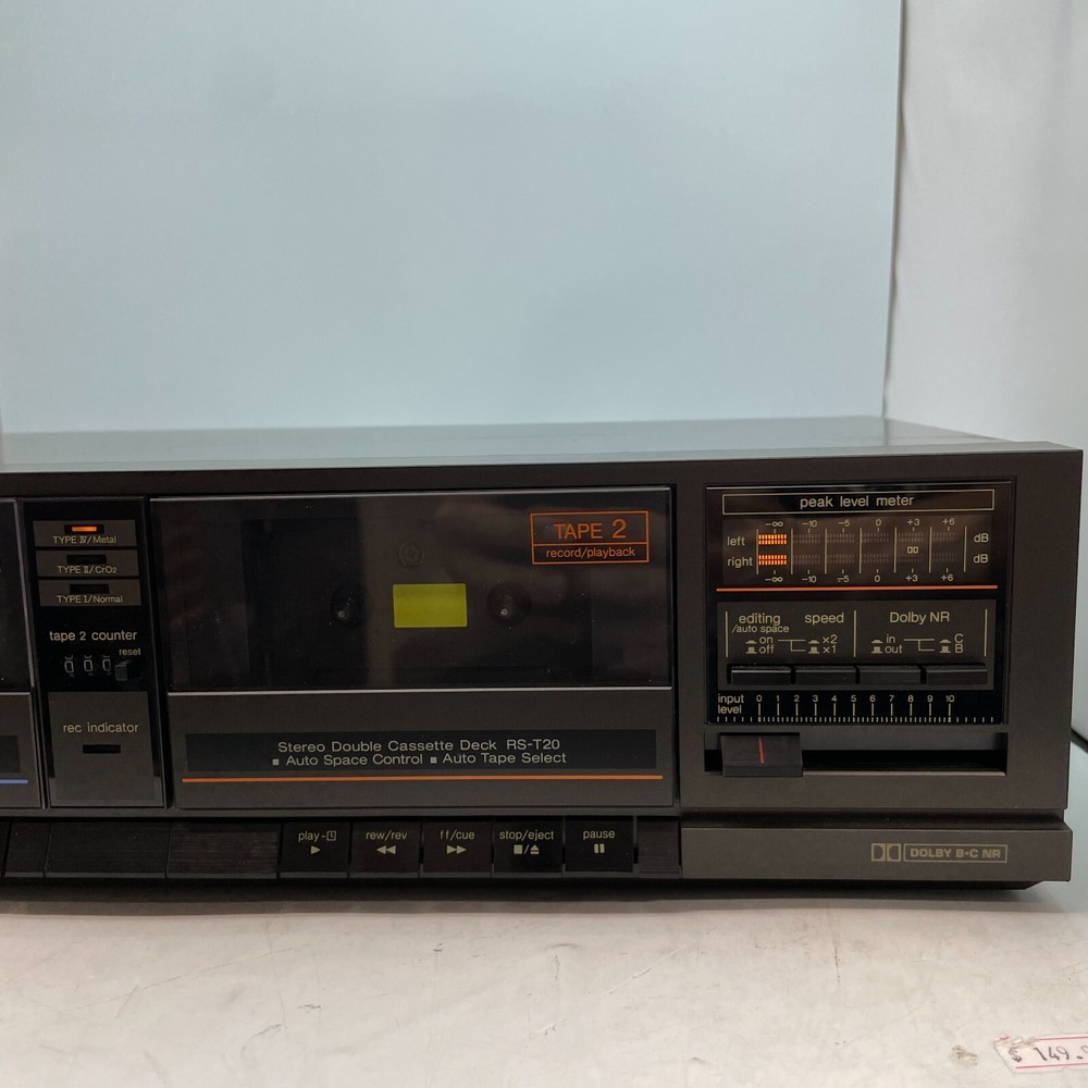 Technics Model RS-T20 Cassette Deck TESTED WORKS FOR PARTS ONLY PLEASE READ