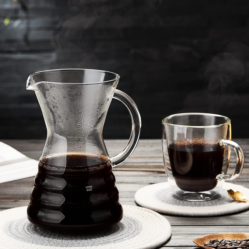 Unbreakable - Pour Over Coffee Maker with Permanent Stainless Filter 27 fl oz, T