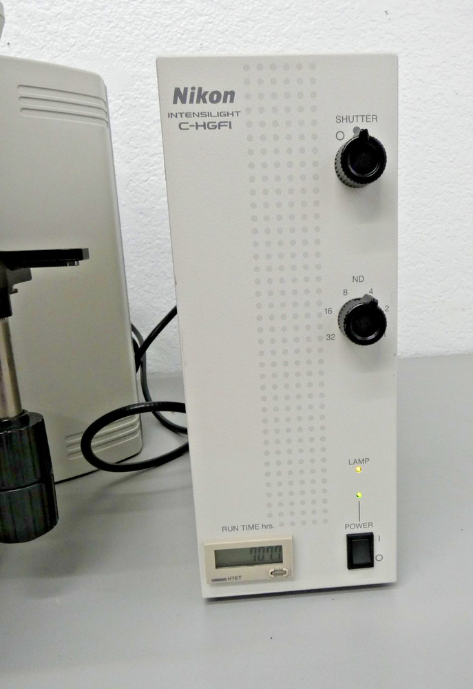 Nikon Eclipse 80i Microscope. Epi-Illumination Attachment + Intensilight C-HGFI