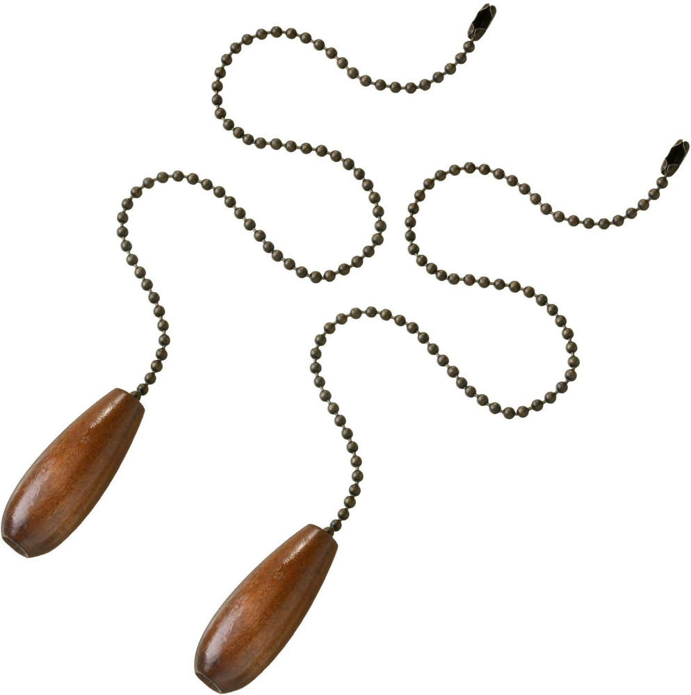 4 Pieces Ceiling Fan Chain Pulls Extender Wooden Pull Chain Extension Ornaments