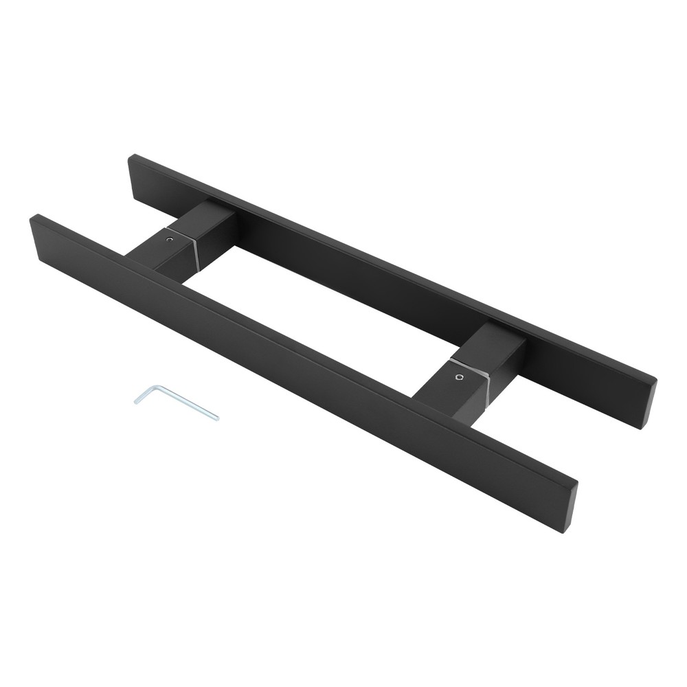 Stainless Steel Double Sided Push Pull Door Handle, H-shaped Door Pull Handle