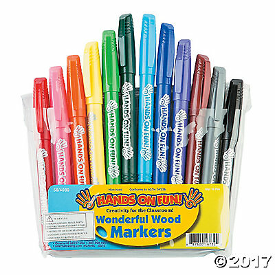 Wonderful Wood Marker - 12 Count