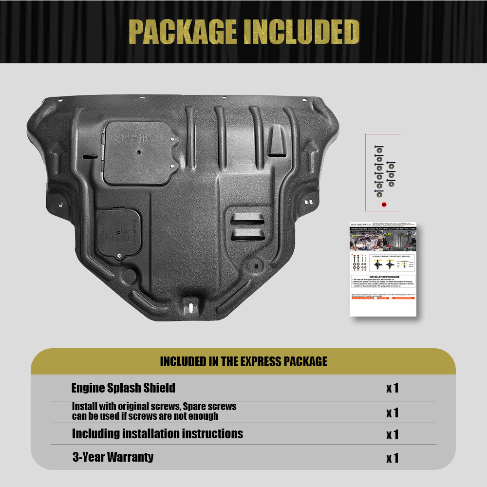 Engine Splash Guard For Jeep Cherokee 2019-2023 Under Engine Shield Cover Board