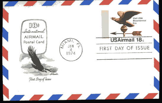 UXC15 18c Weather Vane Artmaster FDC