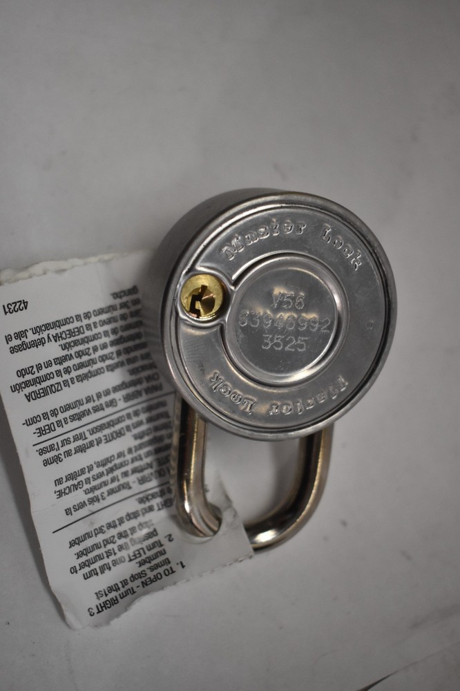 Master Lock Dial Combination Padlock Locker Gym Spin Wheel Padlock w Code