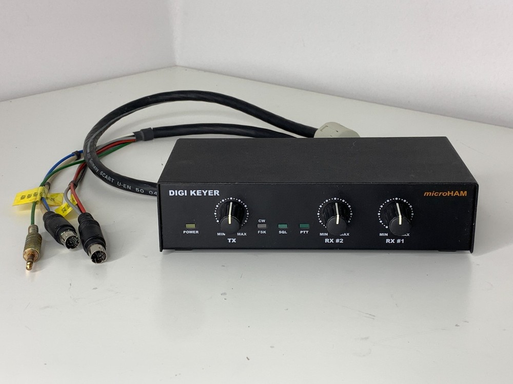 MicroHam Digi Keyer 443 USB Digital Interface for Ham Radio DB15 FT-MINI8 Cable