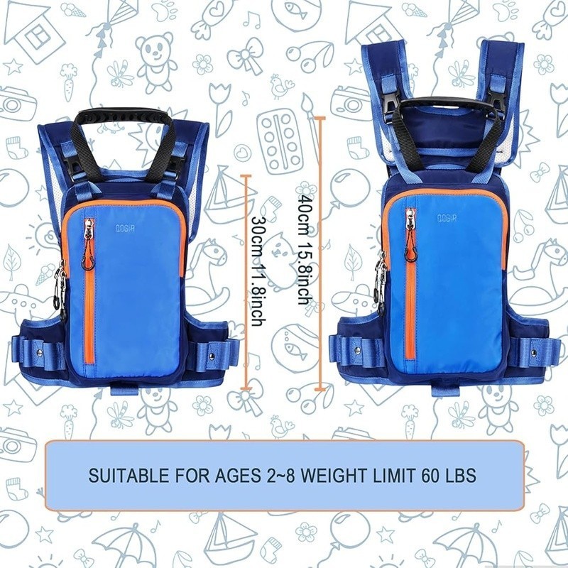 Kids Ski Harness Adjustable Speed Control Training Backpack Durable Nylon Safe
