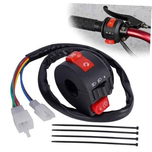 Left Kill Light Starter Switch 8 Wire 3-Function for Taotao SunL Peace Eagle