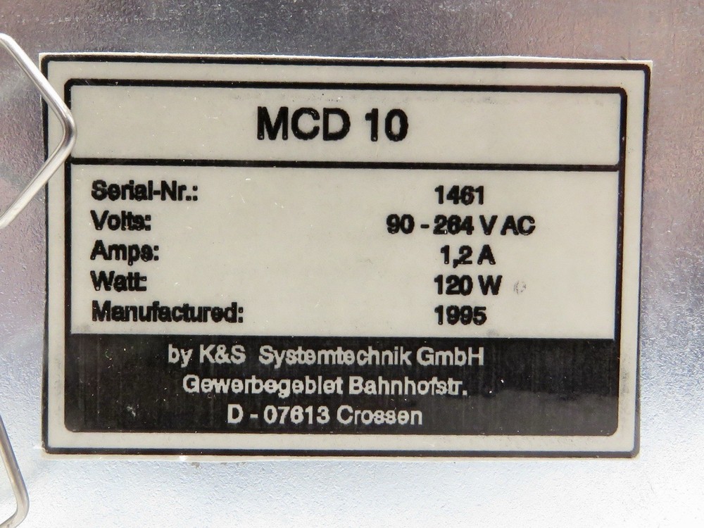 K&S Systemtechnik GmbH MCD 10 Unit