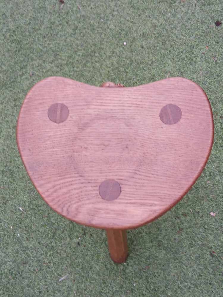 Robert Thompson 'The Mouseman' Stool Pre 1930s Vintage
