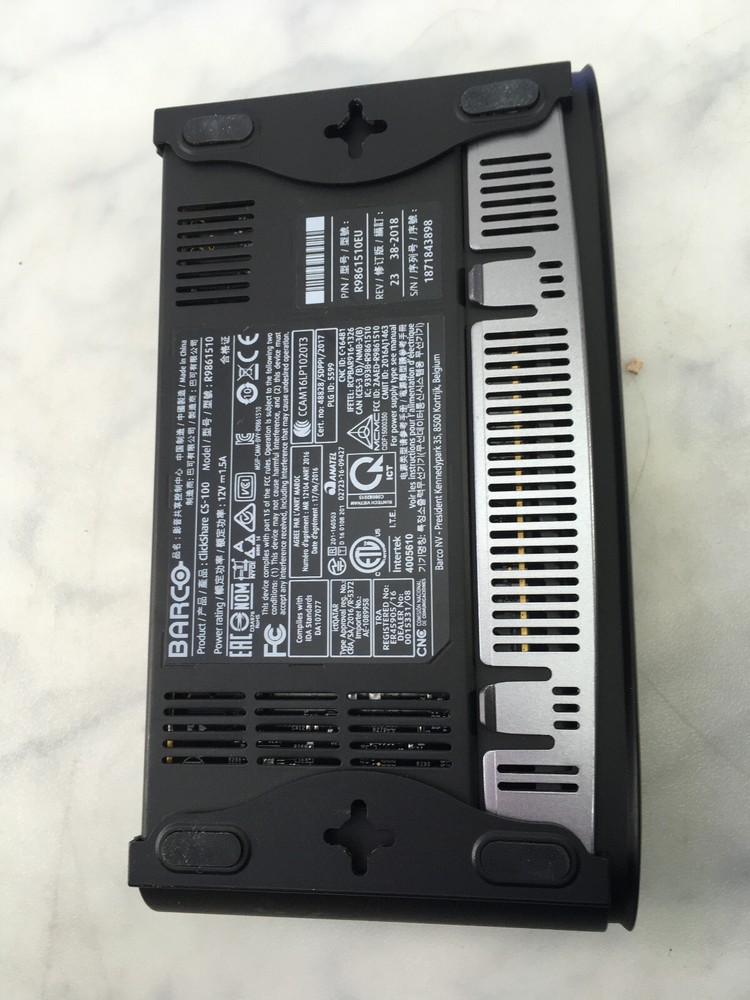 Barco ClickShare CS-100 Wireless Presentation System UNIT #81