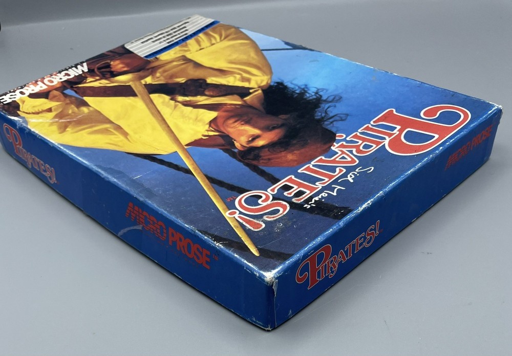 Sid Meier's Pirates! MicroProse IBM PC 5.25" Disk w/ Map & Manual