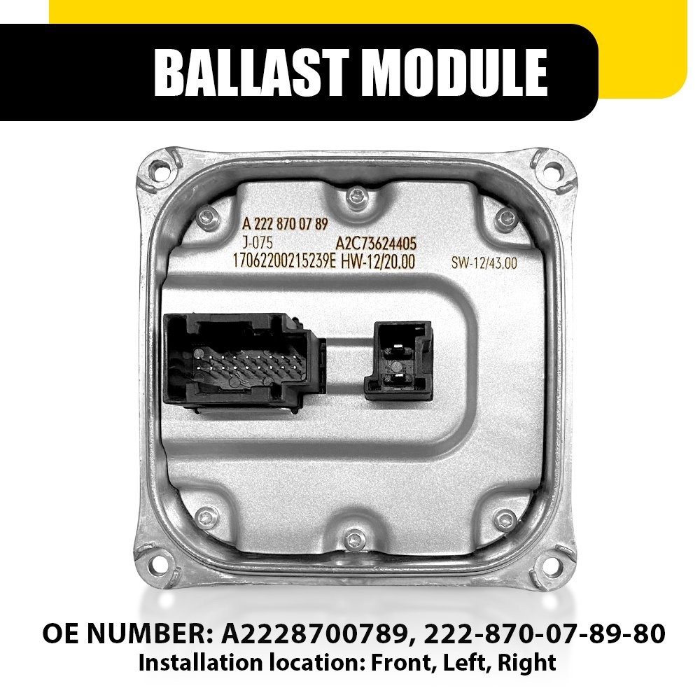 FOR MERCEDES GLE HEADLIGHT LED MODULE BALLAST RANGE CONTROL UNIT A2228700789