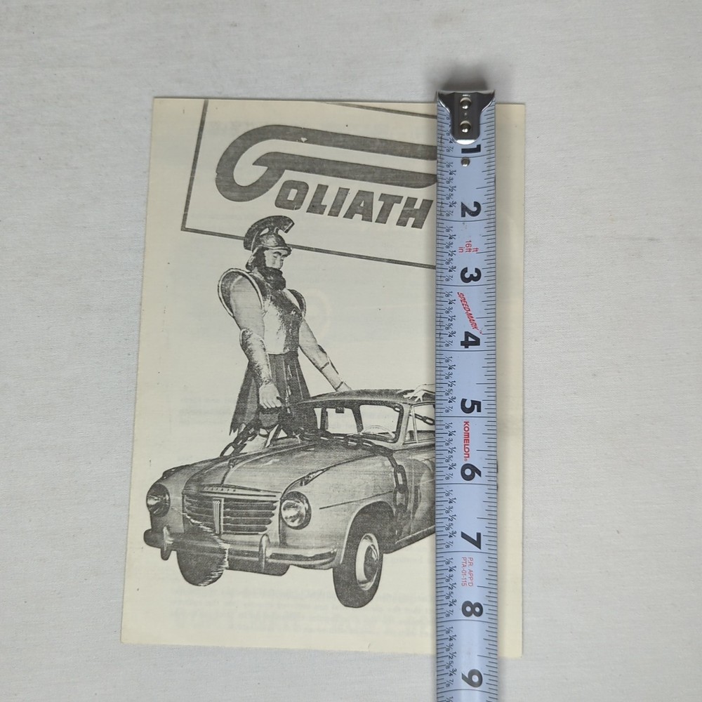 Goliath 1957 Brochure Vintage