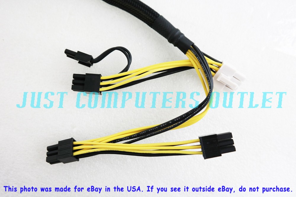 🔥 39" & 12" HPE ML350 Gen10 GPU External Power Cables 877628-B21 Two Cable Kit