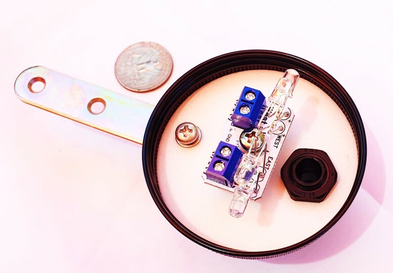 Jar Enclosure Dome DIY Sun Tracking Controller Board + Single Axis Sensors Board