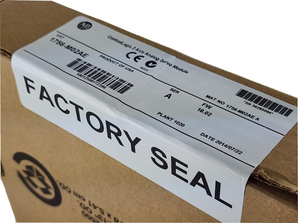 SEALED AB 1756-M02AE /A ControlLogix 2Axis Analog Servo Module, 18.02