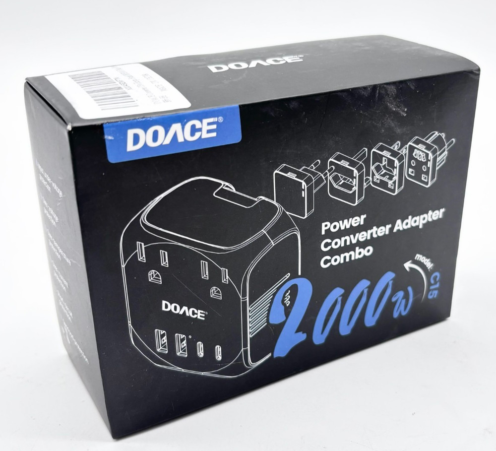 DOACE 2000 Watts Power Converter Adapter Combo Model C15
