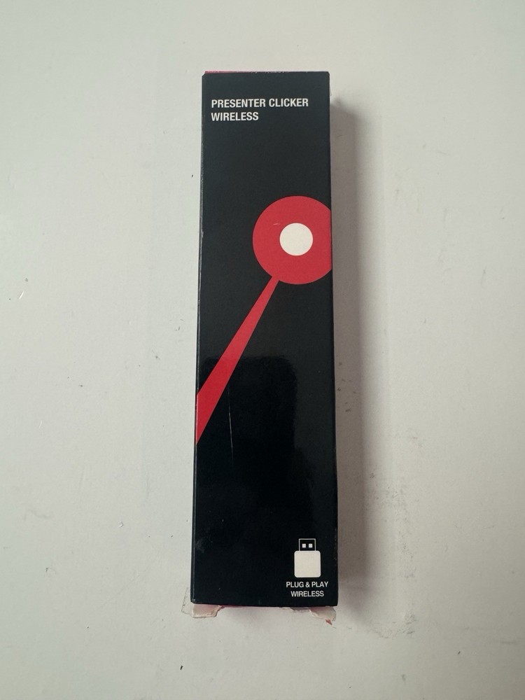 USB C Wireless Presentation Clicker Remote Red Laser Pointer