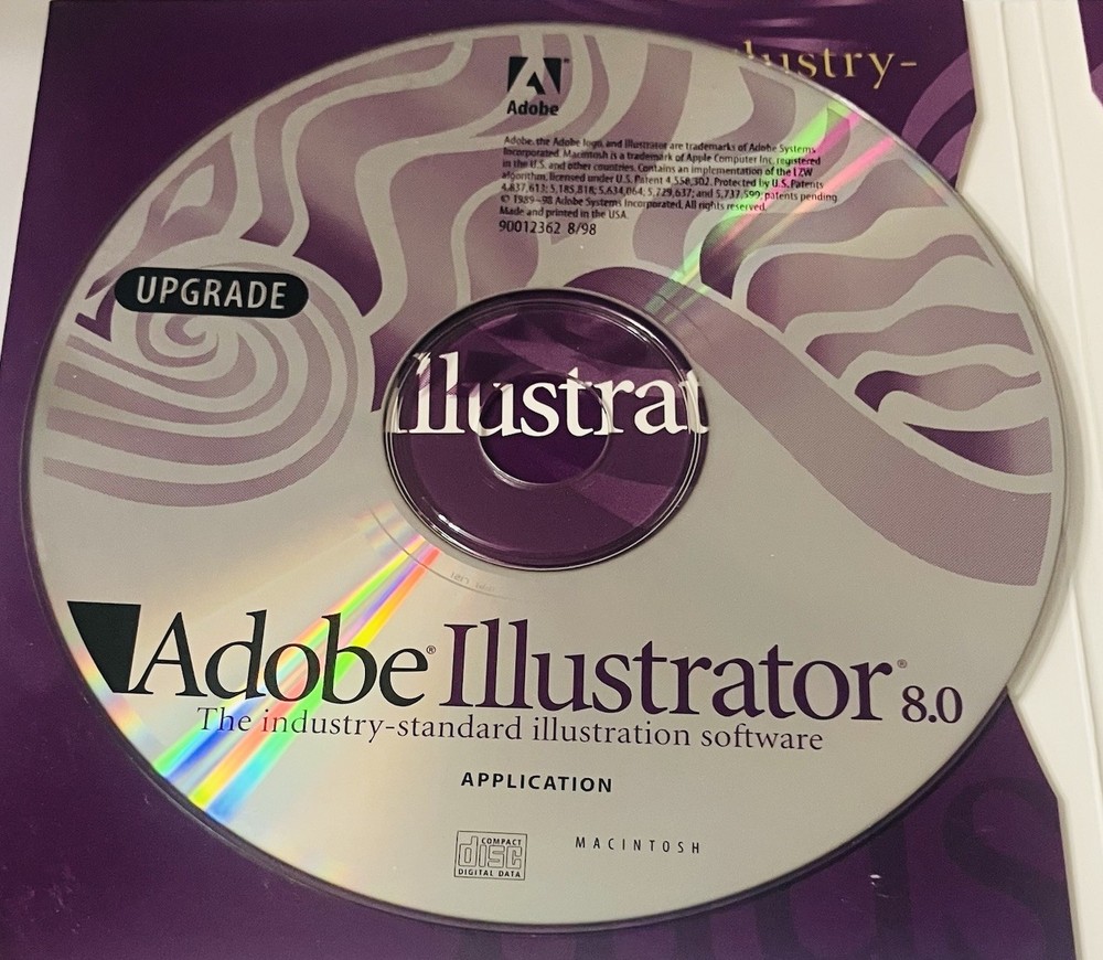 Adobe Illustrator 8.0 Upgrade (Macintosh) 2-Disc Set | Application + Training CD