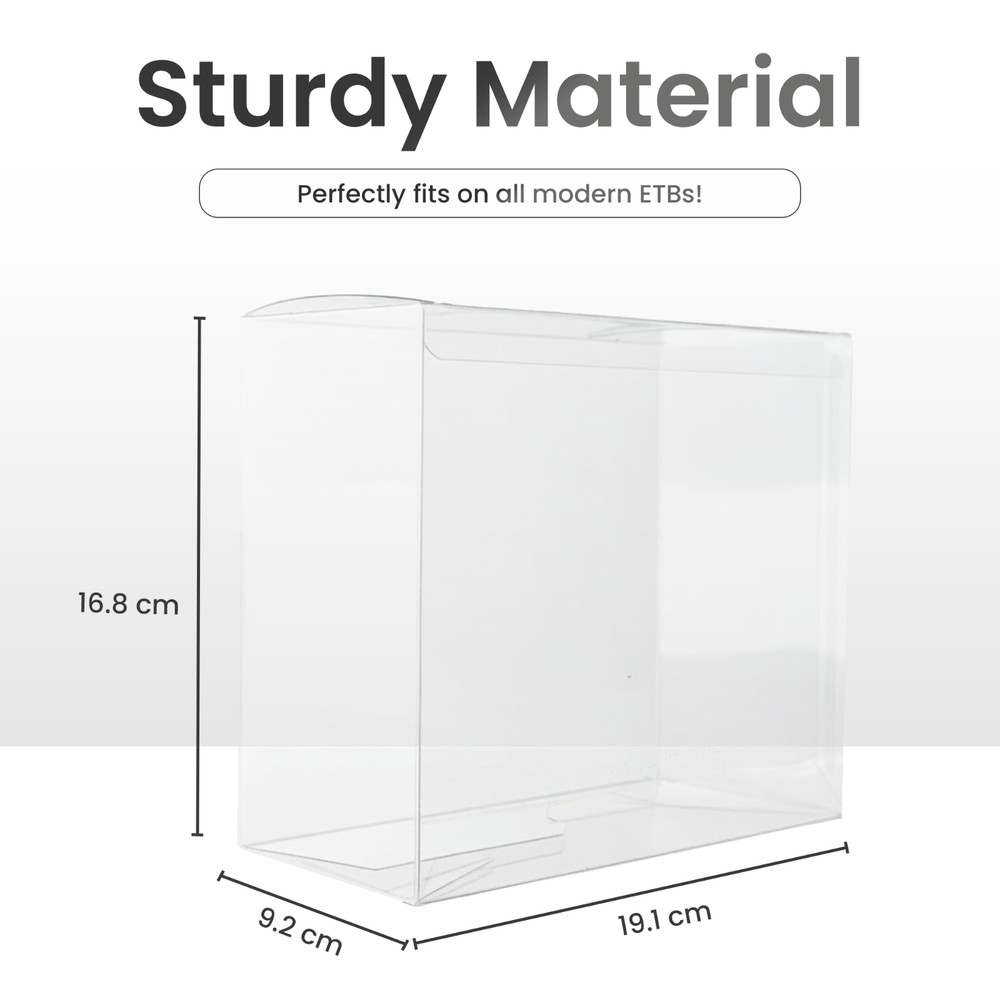 Clear Plastic Protector for Pokemon ETB Box 0.5mm Display Case Storage 1-80 Pack